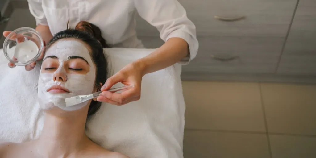 Facial skin treatment at Sen Wellness House Sacramento